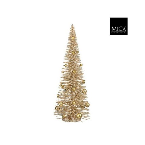 ALBERO DECORATO SFERE CHAMPAGNE H.50